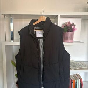 Bershka Black Puffer Vest